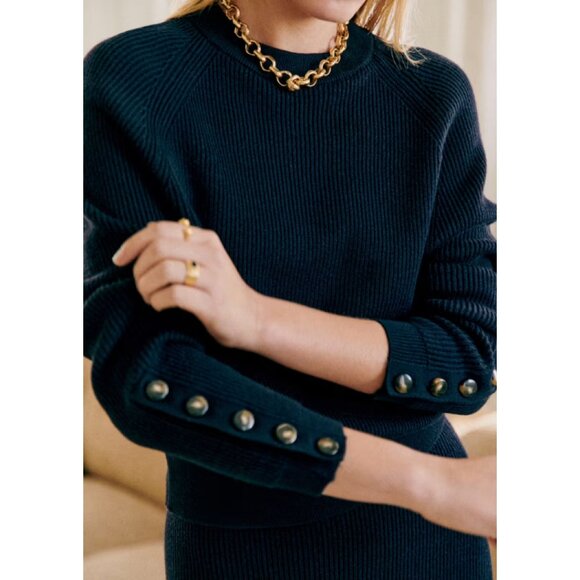 Sezane Sweaters - Sezane Sami Jumper In Navy